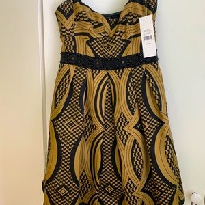 Nanette Lepore Black & Gold Dress